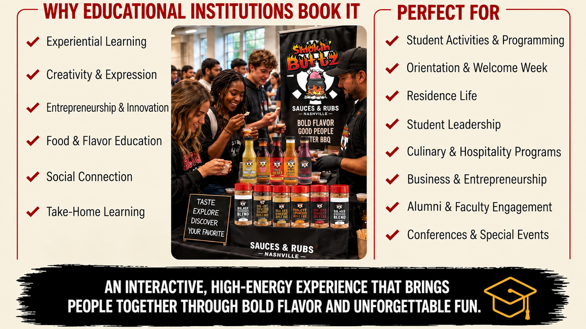 Why educational institutions book it, and who the Flavor Lab is perfect for