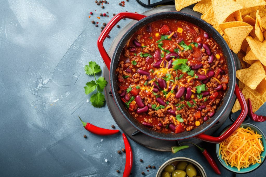 A bowl of chili